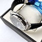 Наручний годинник Hublot Fusion silver AAA чоловічі механічні на каучуковому ремінці з календарем, фото 6