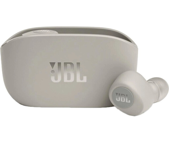 Навушники Безпровідні TWS (Bluetooth) JBL Vibe 100TWS Silver (JBLV100TWSIVREU), фото 2