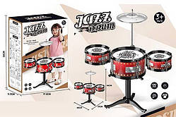 Барабанна установка для дітей Jazz Drum DX 1001 C, з 3 барабанами та тарілкою, паличками