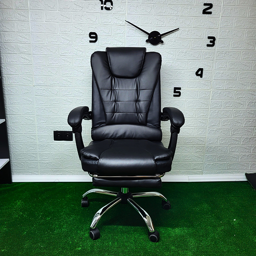 Кресло офисное компьютерное черное Malatec 16224 из эко кожи, Стул ...