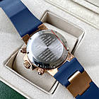Чоловічий годинник Ulysse Nardin Maxi Marine Chrono Blue Gold ААА наручний кварцовий з хронографом і календарем, фото 7
