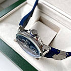 Механічний годинник Ulysse Nardin Maxi Marine Silver Blue Arabic AAA чоловічий наручний з автопідзаводом, фото 6