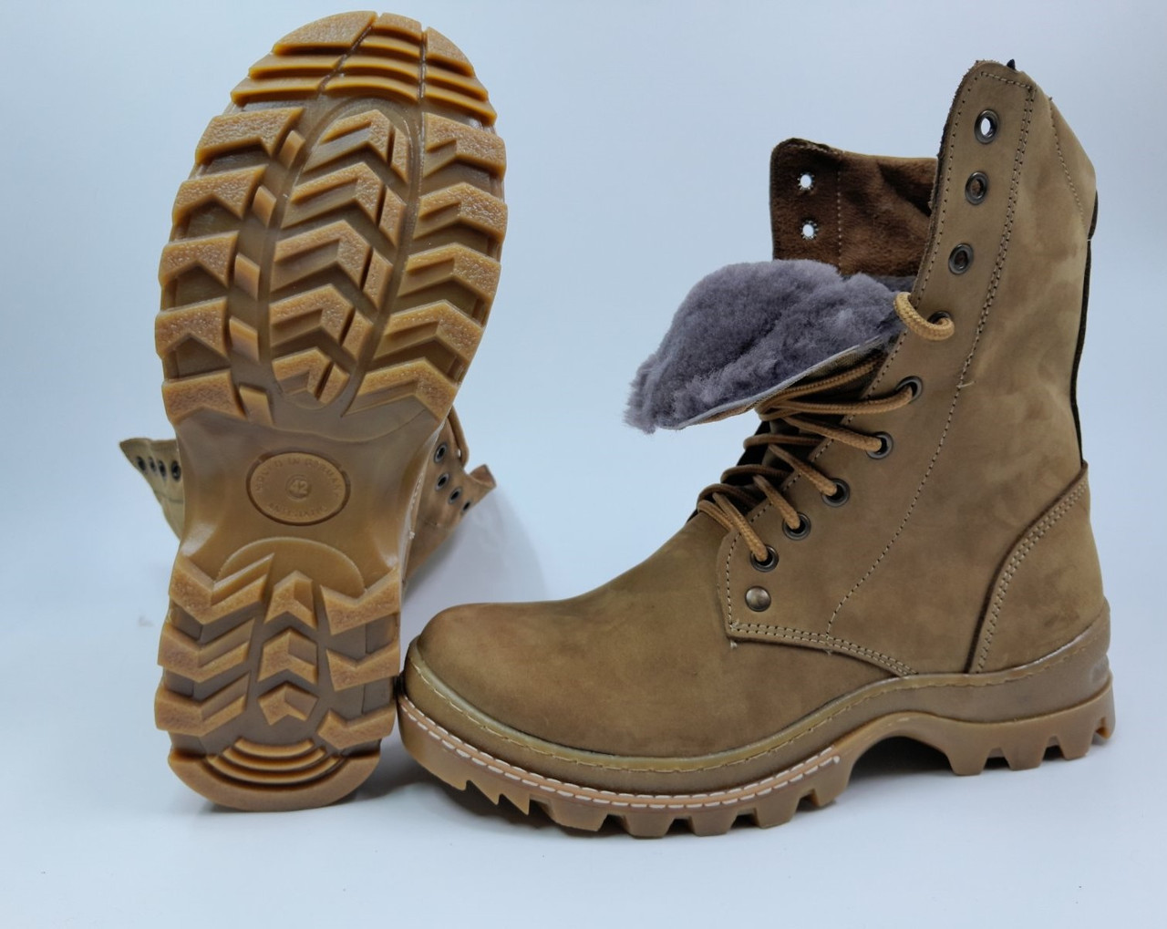 Зимові берці Антистатик хутро овчина, фото 1