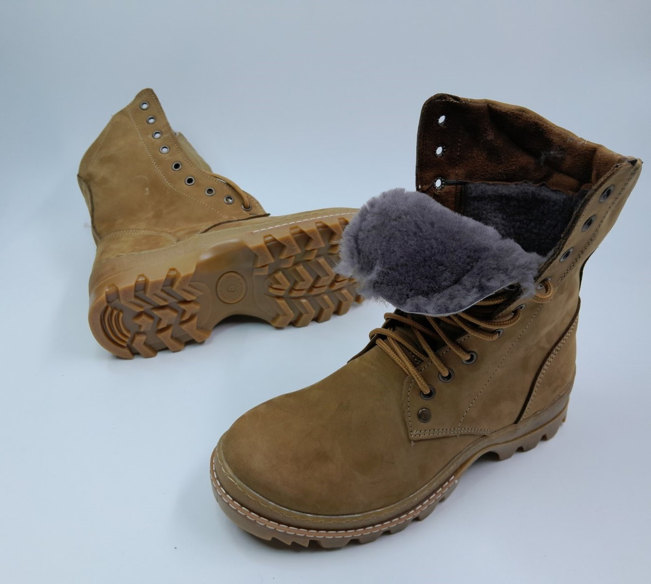 Зимові берці Антистатик натуральне хутро, фото 1