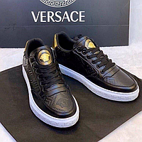 Чоловічі кросівки Versace. Шкіряні кеди Версаче