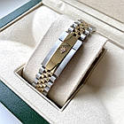 Наручний годинник Rolex DateJust Black Gold ААА+ механічні на сталевому браслеті з календарем і сапфіром, фото 5