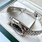 Наручний годинник Rolex DateJust Black Gold ААА+ механічні на сталевому браслеті з календарем і сапфіром, фото 6