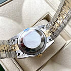 Наручний годинник Rolex DateJust Black Gold ААА+ механічні на сталевому браслеті з календарем і сапфіром, фото 8