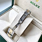 Наручний годинник Rolex DateJust Black Gold ААА+ механічні на сталевому браслеті з календарем і сапфіром, фото 9