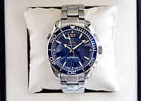 Мужские часы Omega Seamaster Planet Ocean AAA наручные механические на стальном браслете и календарем