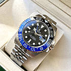 Rolex GMT-master II Batman AAA чоловічі годинники механічні наручні з календарем на сталевому браслеті, фото 2