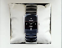 Rado Jubile Silver Diamond Classic AAA кварцевые наручные часы на керамическом браслете и календарем даты