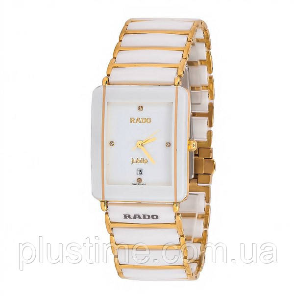Rado Jubile Golden White стильні кварцові наручні годинники