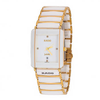 Rado Jubile Golden White стильні кварцові наручні годинники