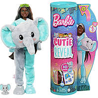 Кукла Барбы перевоплощение джунглей слоненок Barbie Cutie Reveal Jungle Series Elephant