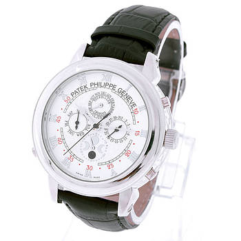 Patek Philippe Sky Moon silver чоловічі механічні наручні годинники