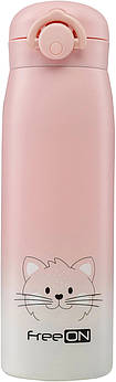 Термопляшка FreeON, рожева 480 мл