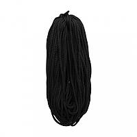 Шнур хозяйственный IVN плетеный с наполнителем, диаметр 0,9 см, материал полиэфир 100 м черный