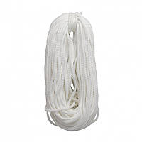 Шнур хозяйственный IVN плетеный с наполнителем, диаметр 0,9 см, материал полиэфир 100 м белый