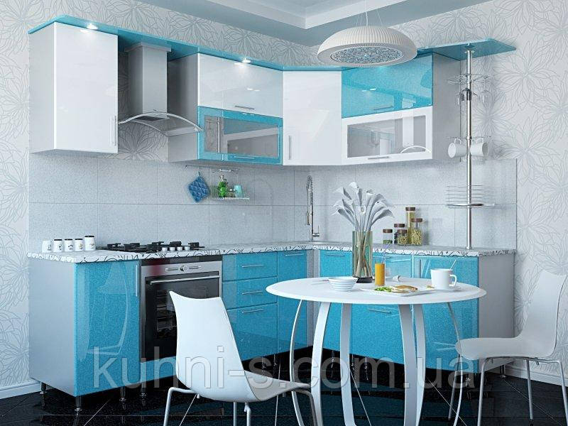 Кухни на заказ, фасады МДФ пленка, прямой без фрезеровки. (ID ...