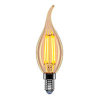 LED лампа VELMAX V-Filament-Amber-C37t, 4W, E14, 2200K, 400Lm