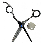 Ножиці для стрижки PROline 5.5", філірувальні, чорні (CK72-BRT), фото 2