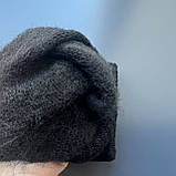 Рукавички з сенсорними пальцями з начосом "Корона" 20 см чорні Tech touch, фото 2
