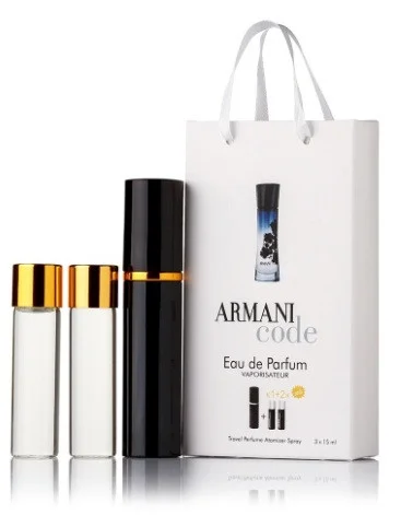 Мініпарфуми жіночі з феромонами Giorgio Armani Armani Code Women 3х15 мл