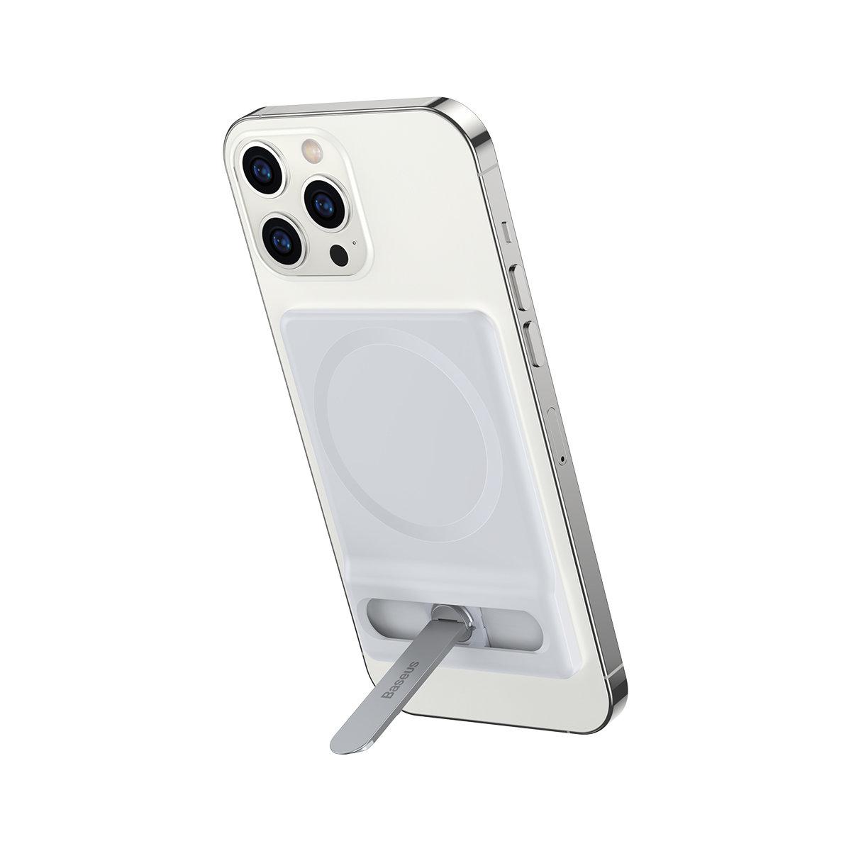 Підставка для телефону Baseus Foldable Magnetic Bracket White NGTD010002
