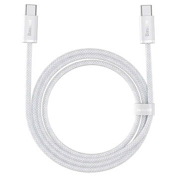 Кабель Baseus Dynamic Series Fast Charging Data Cable Type-C to Type-C 100W 1m, White (CALD000202)