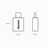 Адаптер Baseus Ingenuity Series Mini OTG Adaptor Type-C to USB-A 3.1 black (ZJJQ000001), фото 10