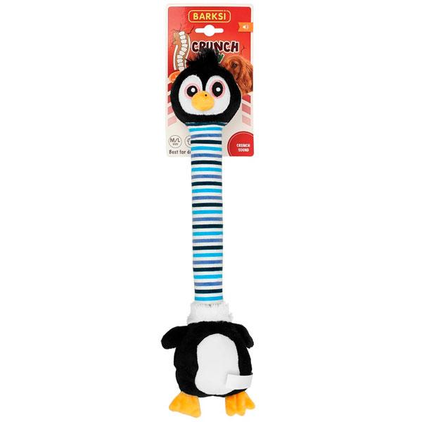 Іграшка для собак Barksi Crunch Body пінгвін з хрусткою шиєю і двома пискавками 40 см C10065B