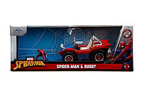 Машинка металлическая Jada Марвел "Человек Паук", Багги с фигуркой Человека Паука