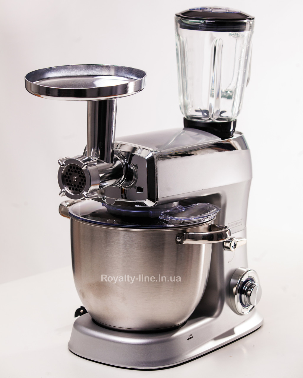 Кухонний комбайн 3в1 Royalty Line 2100BG SILVER, фото 1