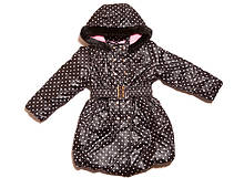 Курточка-пальто тепла для дівчаток 98-158