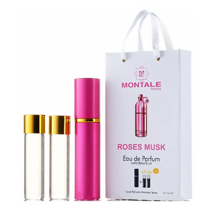 Мініпарфуми жіночі з феромонами MONTALE Roses Musk 3х15 мл