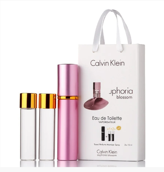Мініпарфуми жіночі з феромонами Calvin Klein Euphoria Blossom 3х15 мл