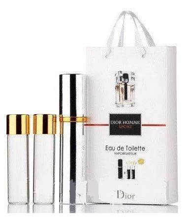 Мініпарфуми чоловічі з феромонами Dior Homme Sport 3х15 мл