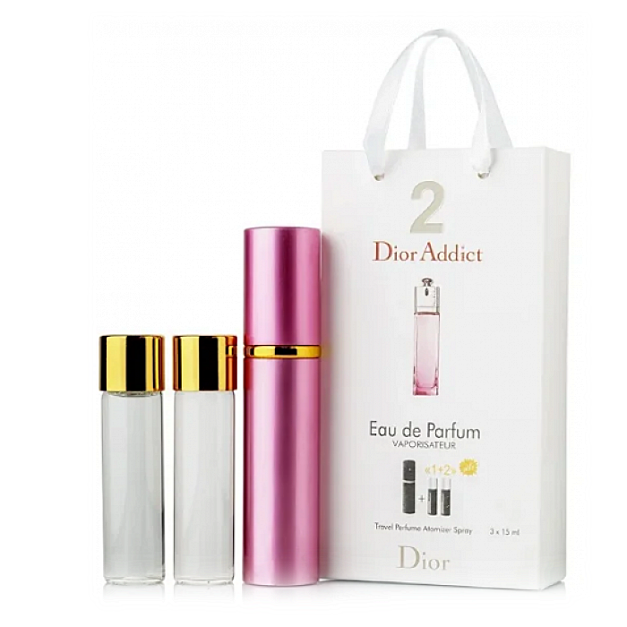 Мініпарфуми жіночі з феромонами Dior Addict 2 3х15 мл