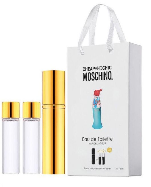 Мініпарфуми жіночі з феромонами Moschino Cheap and Chic I Love Love 3х15 мл