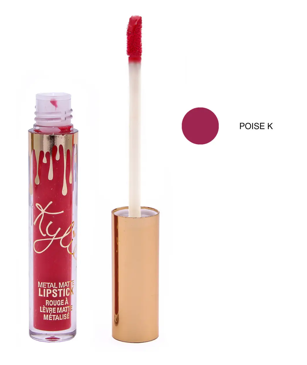 Рідка матова помада KYLIE 4в1 Poise K, фото 1