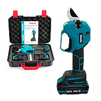 Аккумуляторный секатор Makita DUP375 24V, 5AH АКБ, мощный профессиональный электросекатор