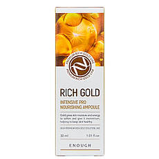 Сироватка для обличчя Enough Rich Gold Intensive Pro Nourishing Ampoule 30 мл, фото 5