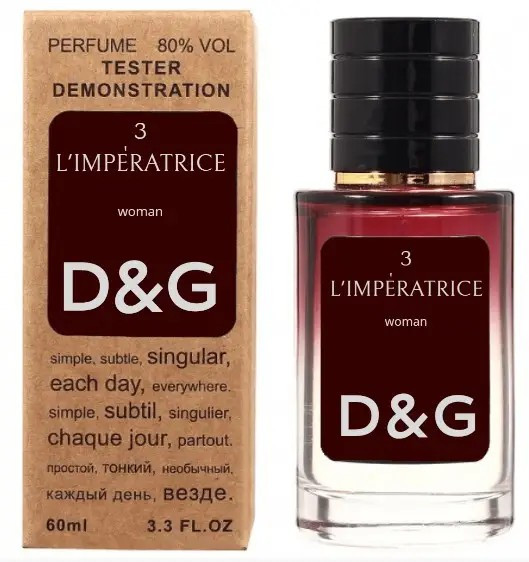Dolce&Gabbana 3 LImperatrice ТЕСТЕР LUX жіночий 60 мл, фото 1