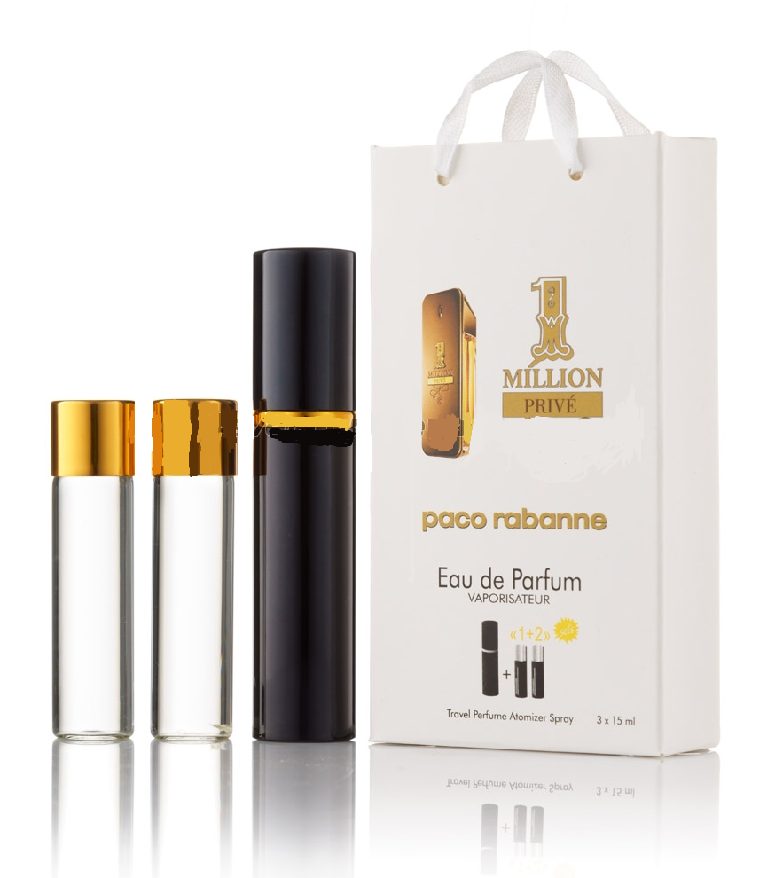 Мініпарфуми чоловічі з феромонами Paco Rabanne 1 Million Prive 3х15 мл