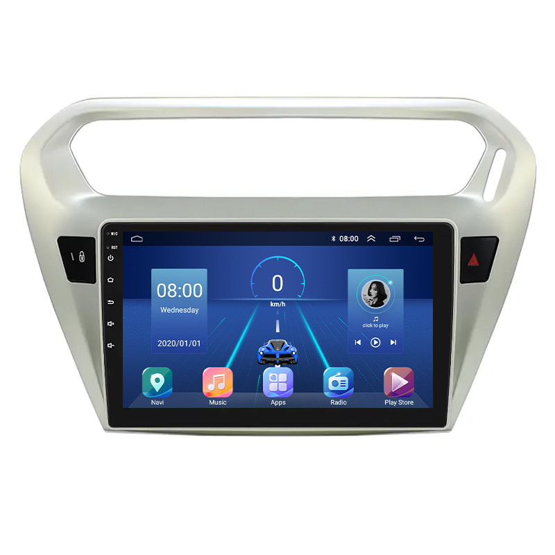 Штатна магнітола 9" Lesko для Peugeot 301 I 2012-2016 4/32Gb 4G Wi-Fi GPS Top Піжо