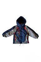 Куртка детская демисезонная для мальчика с капюшоном синтепон, флис 86-92 размер СМ-9