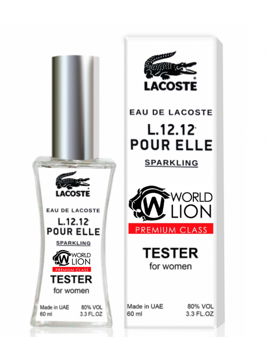 Lacoste Eau De L.12.12 Pour Elle Sparkling ТЕСТЕР Premium Class женский 60 мл