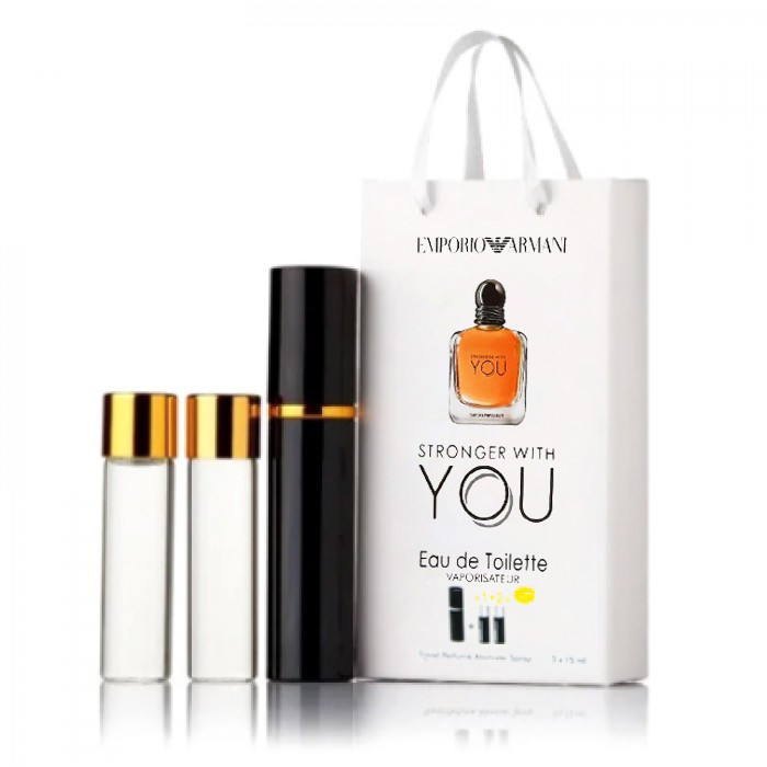 Мініпарфуми чоловічі з феромонами Emporio Armani Stronger With You 3х15 мл
