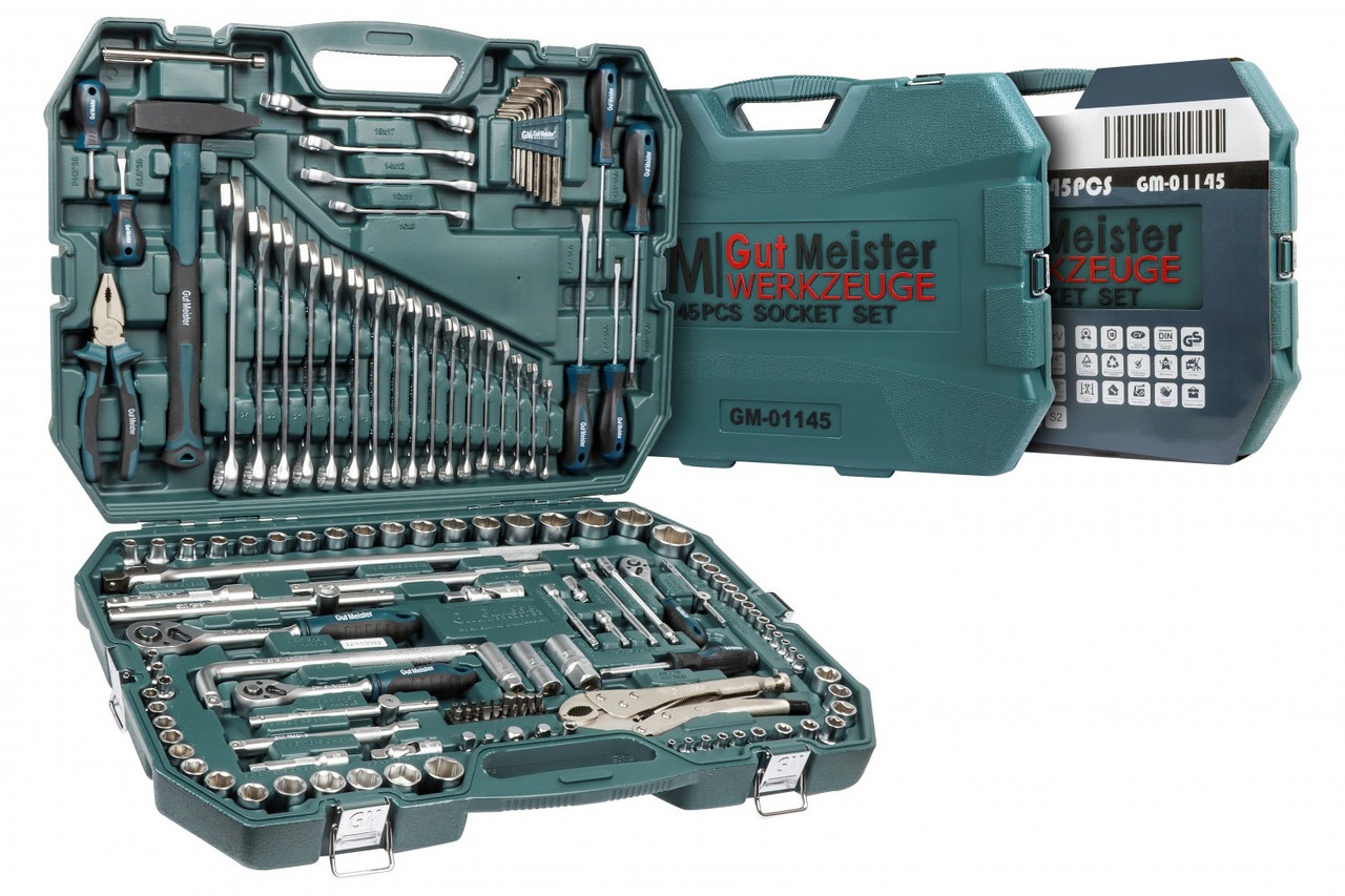 Універсальний професійний набір інструментів Gut Meister GM-01145 145 од., фото 1